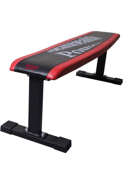 Lukadora Bancă de exerciții plană, negru/roșu,