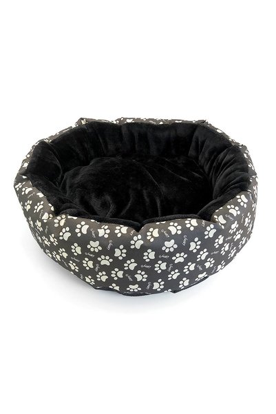 OEM Culcus moale cu perna, pentru caine/pisica, culoare negru, impermeabil, b...