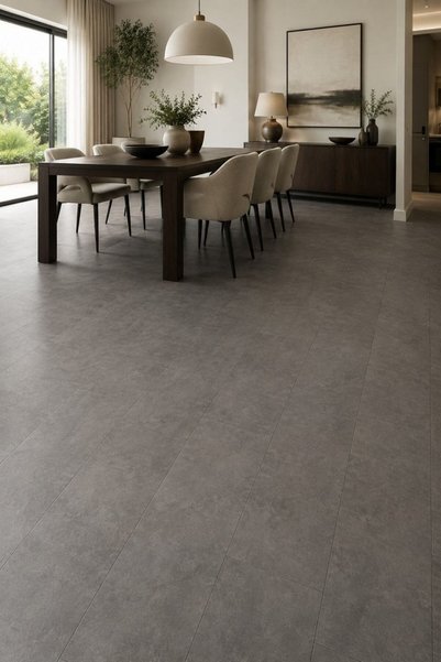 Dekonil SPC Parke Koyu Gri Beton Desenli – Su Geçirmez Zemin Paneli 30,5*120 ...