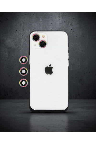 Generic Brand Apple iPhone 14 Shine Camera Lens - Rainbow