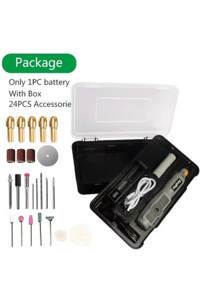 Choice Set 2 10W USB Mini Wireless Drill Set Cordless Rotary Tool Dremel DIY ...