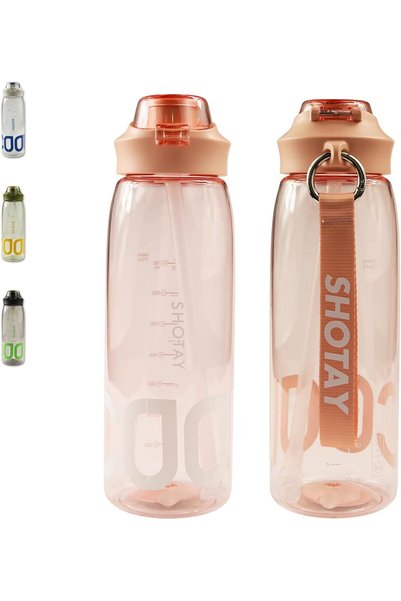 Generic Sports Water Bottles 1 L/32 oz BPA Free And Leakproof, Fast Flow With...