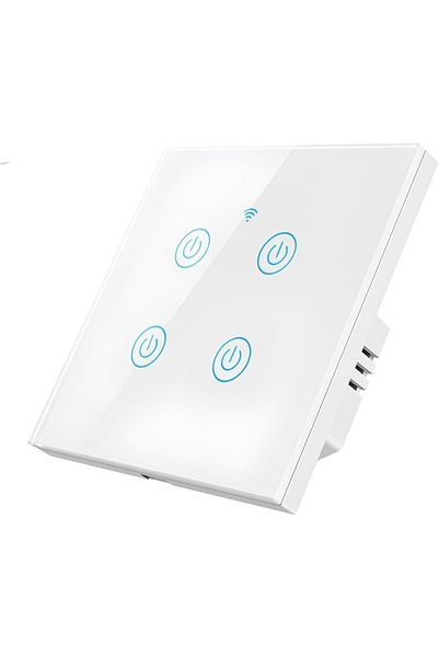 Generic مفتاح ذكي يعمل بالواي فاي، لا يحتاج إلى سلك محايد، يدعم التحكم الصوتي...