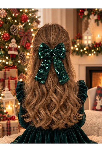 Miniminiksdesing New Year Concept Sequin Bow Buckle