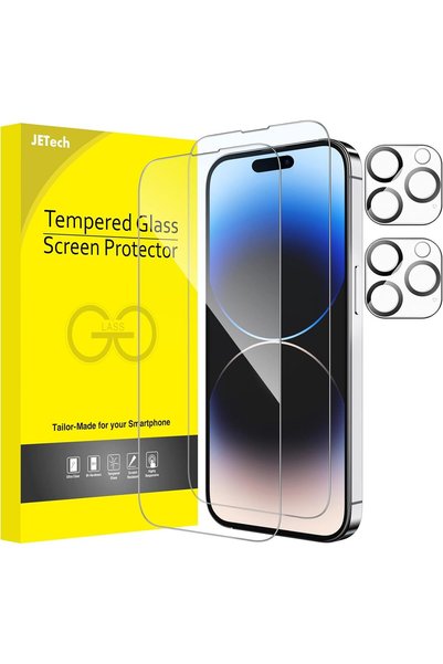 Generic Screen Protector for iPhone 14 Pro, 2+2 Pack