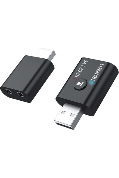 Generic محول بلوتوث USB، قطعتان من جهاز إرسال واستقبال بلوتوث 5.0، محول لاسلك...