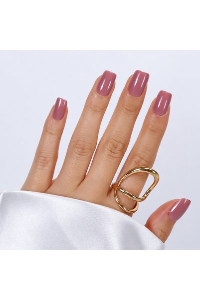 Takma Takma Gül Kurusu Kısa Balerin Soft Jel 30'lu Takma Tırnak MKBL3654