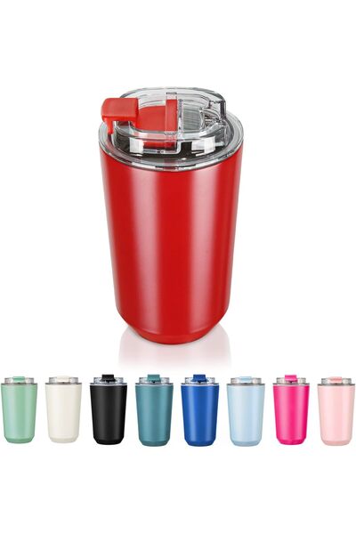 Generic Insulated Tumblers with Lid, 14 oz Travel Coffee Mug Stainless Steel ...