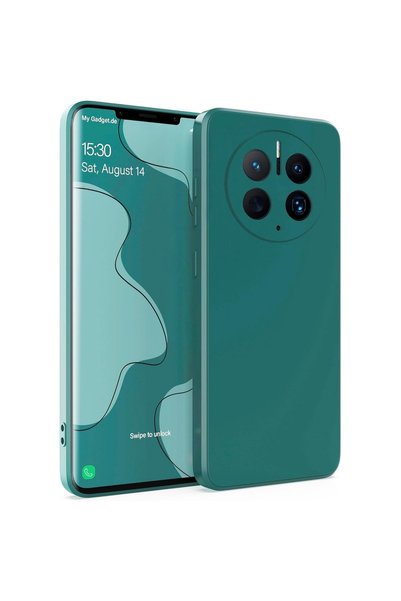 OEM Husă pentru Huawei Mate 50 Pro Liquid Silicone, Protecție Antișoc, Verde