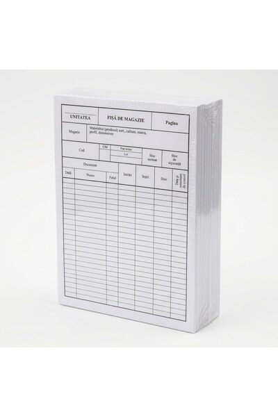 Libra Fisa de magazie A5 carton set 100