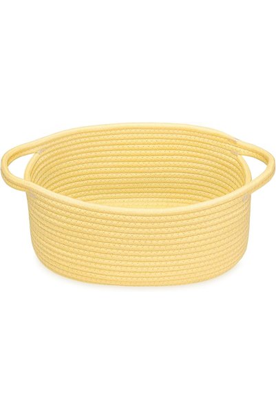 Generic Small Woven Basket 12"x8"x5" - Cute Rope Room Shelf Storage for Cat D...