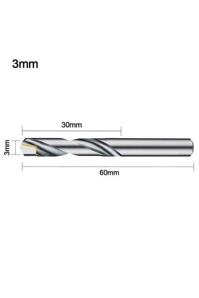 Choice 3.0mm Solid Tungsten Carbide Drill Bits For CNC Carbide Twist Drill Bi...