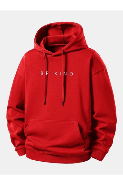 Vordevia Be Kind Printed Cotton 3 Thread Threaded Oversize Sweatshirt