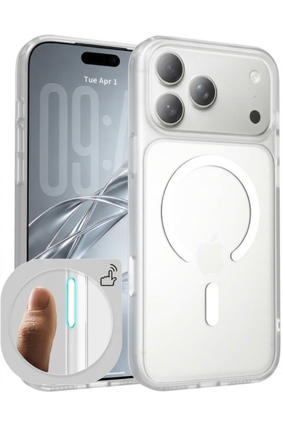 Bionic جراب URR IRIS الزجاجي غير اللامع المغناطيسي لهاتف iPhone 18 Pro/17 Pro...