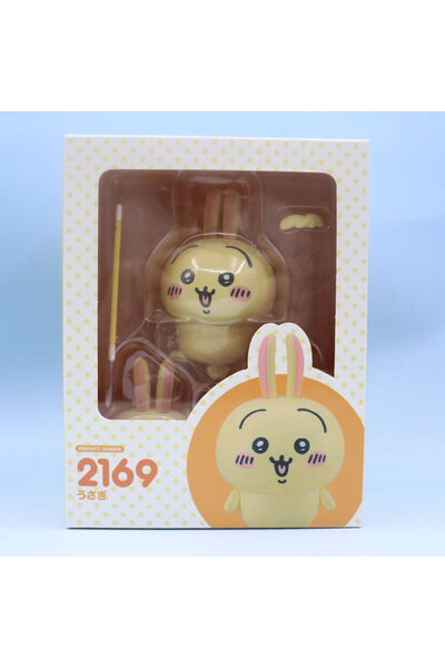 BANDAI A Hot Cute Cartoon Chiikawa Usagi Action Figure Kawaii Anime Model Sta...