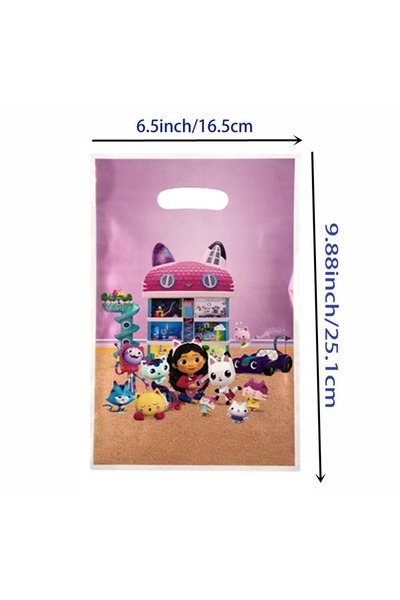 Choice Gift bag-10PCS Gabby Dollhouse Birthday Party Decorations Disposable T...