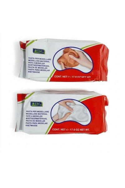 Generic Brand عجينة صلصال للتشكيل 500 جم لون ابيض