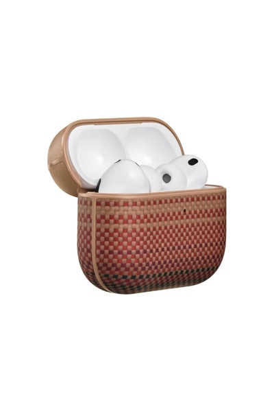 PITAKA Husă pentru AirPods Pro 3, Fibră de aramidă, Apus de soare