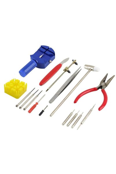 ntvita 16 Piece Watch Repair Kit- DIY Tool Set for Repairing Watches Watch Ba...