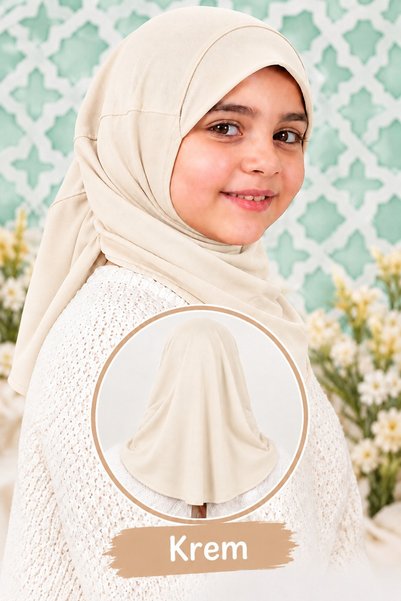 IYDGAH Pleated Children's Hijab_Practical Headscarf Scarf_Hijab for Kids Pray...