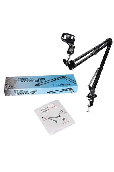 PopZa Professional Adjustable Flexible Metal Microphone Arm Stand