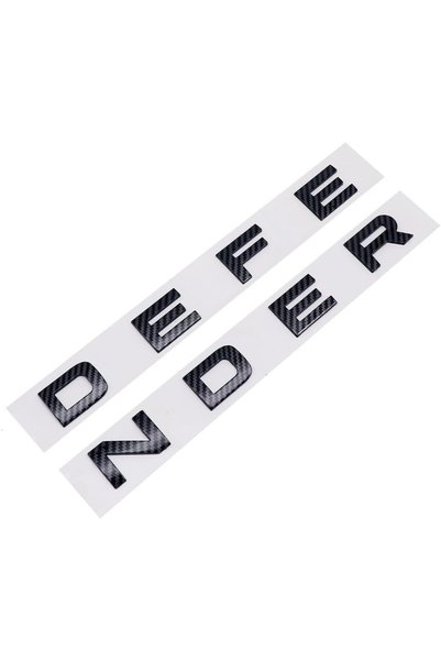 Generic شعار سيارة ثلاثي الأبعاد من مادة ABS بحروف DEFenders، ملصق شارة لاند ...