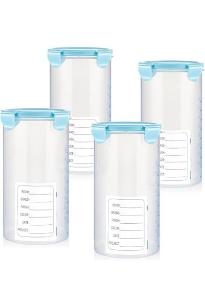 TERRIFI Paint Storage Containers with Lids, Airtight Paint Holders for Leftov...
