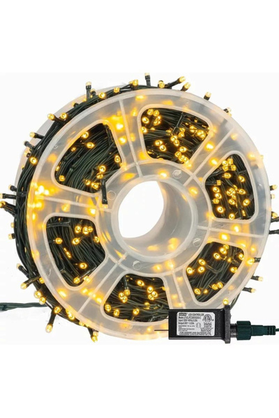 UNİBOX Instalatie luminoasa de Craciun, rola bec diamant, 480 de leduri alb c...