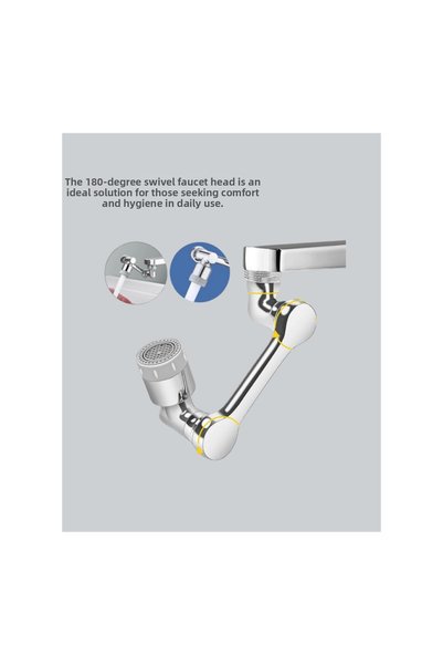 kumkumticaret 2 Mode 1080 °   Rotatable Faucet Head Flexible 3-Joint Movable ...