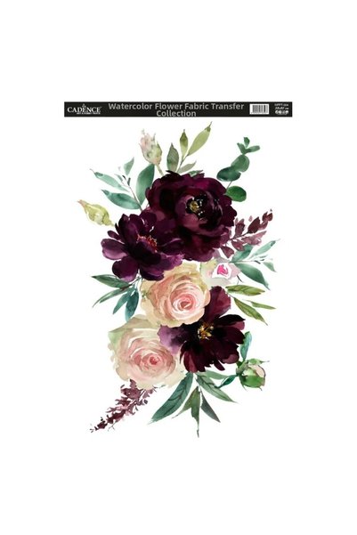 Cadence Boya Wfft004 Watercolor Floral Fabric Transfer Paper 35X50Cm