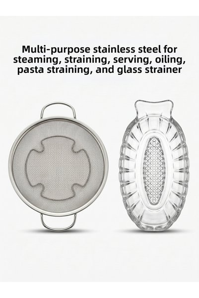5DM Multi-Purpose Additional Food Set for Babies, Steaming Strainer and Glass...