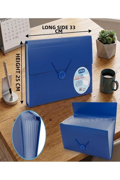 GENC DIJITAL BASKI Ente 13 compartmented bellowed file