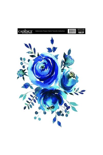 Cadence Boya Wfftc005 Watercolor Floral Fabric Transfer Paper 25X35Cm