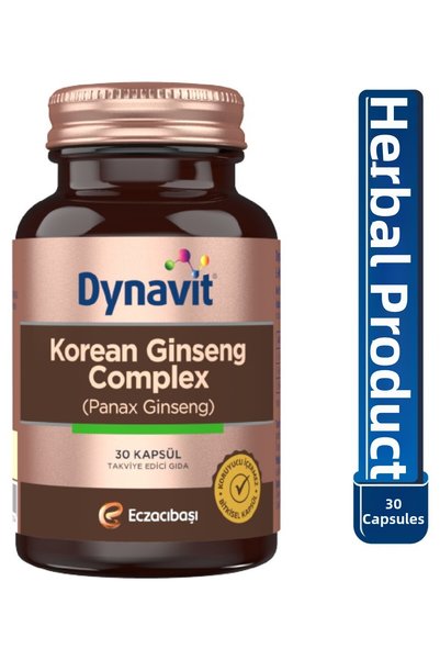 Dynavit مكمل الجينسنغ الكوري (باناكس جينسنغ) 30 كبسولة عشبية - يحتوي على بانا...