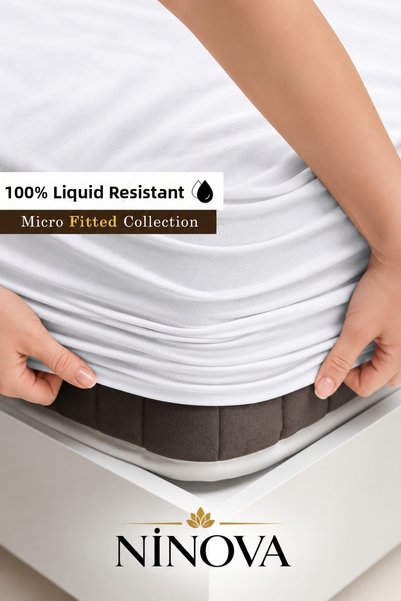 NİNOVA Micro Fitted 100% αδιάβροχο προστατευτικό στρώματος με ελαστικό περίγρ...