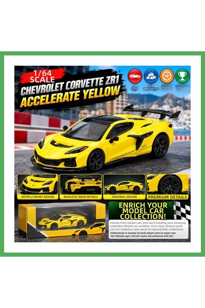 mini gt 1/64 Chevrolet Corvette Zr1 Accelerate Yellow Bezoss