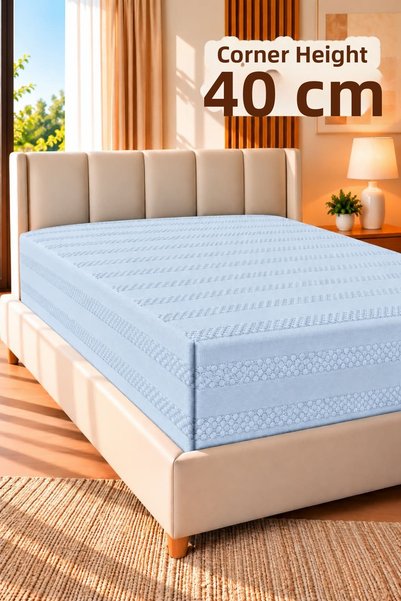 ANİSAHOME Jakarli Elastic Bed Sheet Corner Height 40 cm - Single-Dual Size