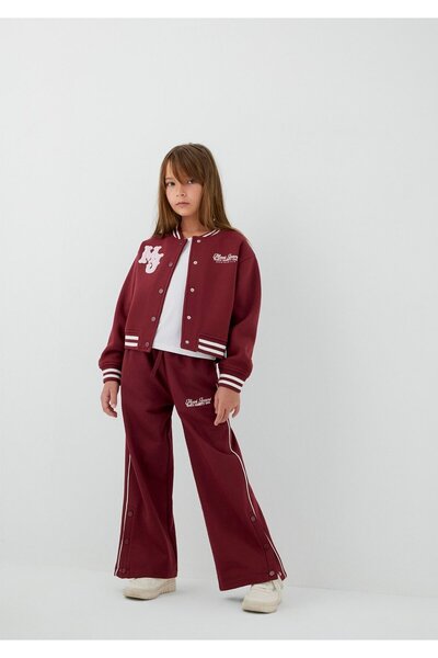 Mavi Pantaloni de trening roșii Claret cu imprimeu MJ 7010059-70393