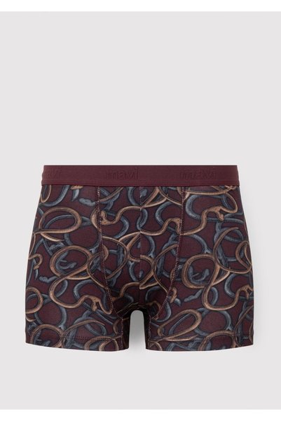 Mavi Baskılı Bordo Boxer 0912475-70422