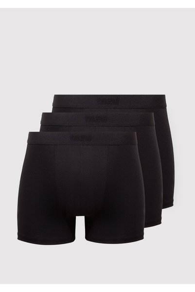 Mavi 3lü Siyah Basic Boxer 0912088-900