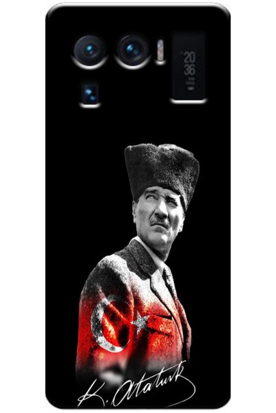 Zebana حافظة متوافقة مع هاتف Xiaomi Mi 11 Ultra بتصميم مصطفى كمال أتاتورك V2 ...
