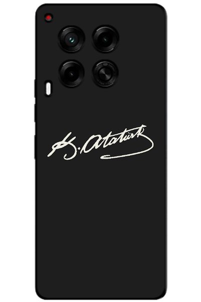 Zebana TECNO Camon 30 5G-Compatible Case with Atatürk's Signature (Printed)
