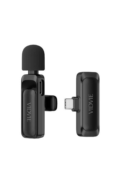 Vidvie MC03 Portable High-Definition Wireless Microphone, Type-C - Black