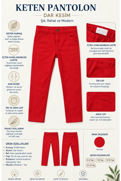 Babix 23. april 19. maj 30. avgust Prikaz unisex crvenih pantalona s unutrašn...
