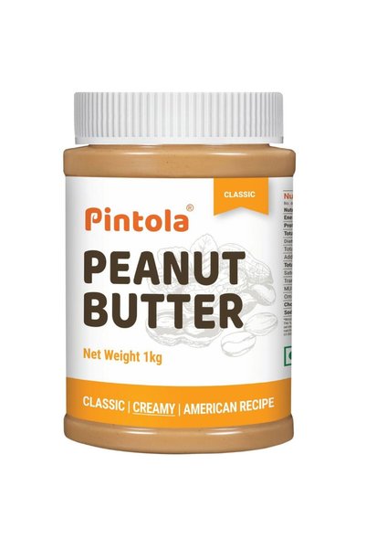 Pintola Original Classic Peanut Butter - with High Protein & Fiber, Premium R...