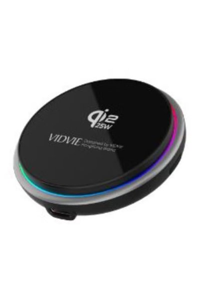 Vidvie WLC1428 Qi2 25W Double-Sided Magnetic Wireless Charger with Atmosphere...