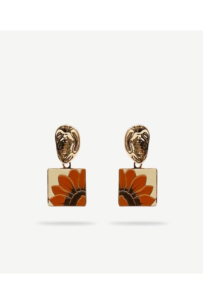 Yargıcı Floral Resin Earrings