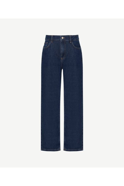 Yargıcı Denim Straight High Waist Trousers