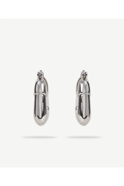 Yargıcı Asymmetric Silver Earrings