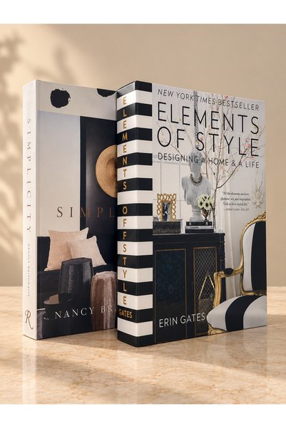 ELEMENTS SIMPLICITY 2 L DEKORATİF KİTAP KUTU SETİ